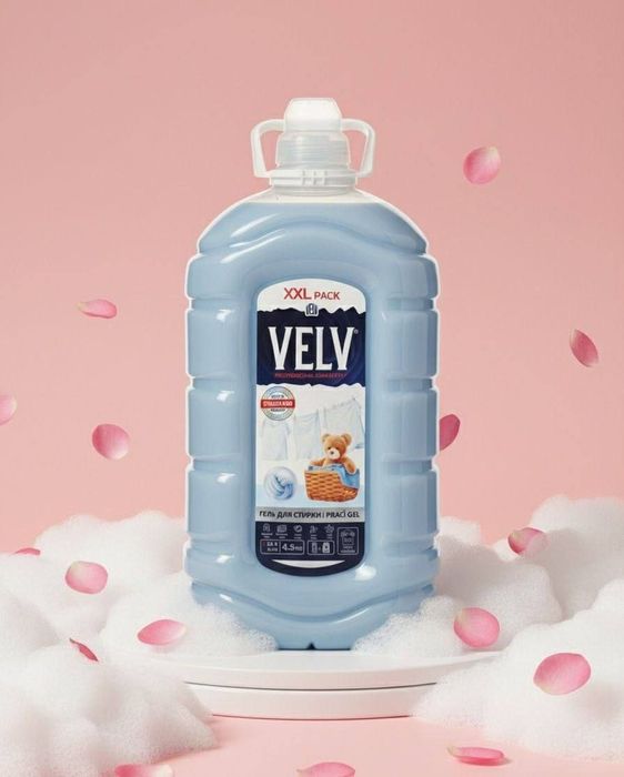 Suyuq kir yuvish vositasi VELV 4.5 kg, Yevropacha standardi. GEL. ГЕЛ.