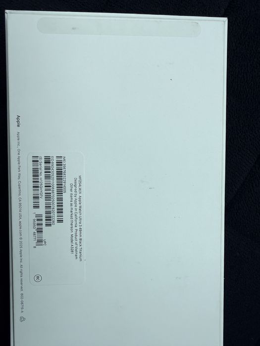 Apple watch ultra 3, black, activat februarie 2026