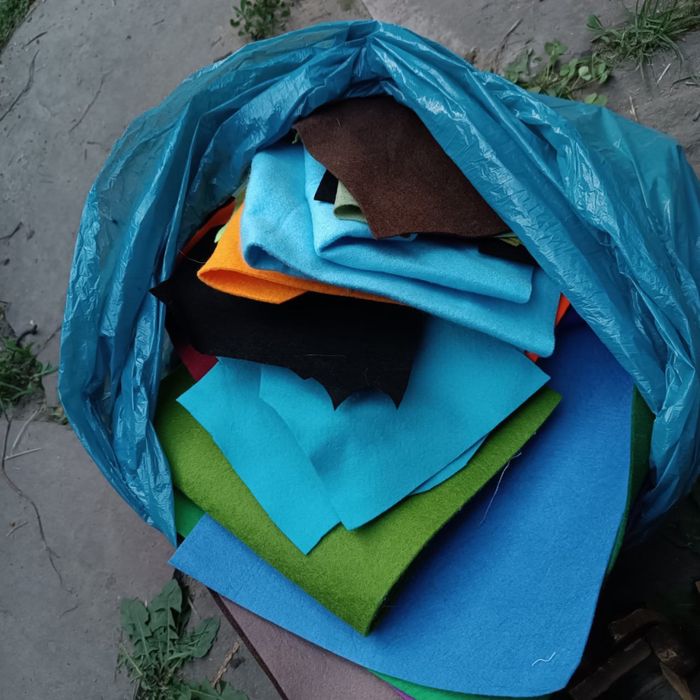 Мешок ткани фетр