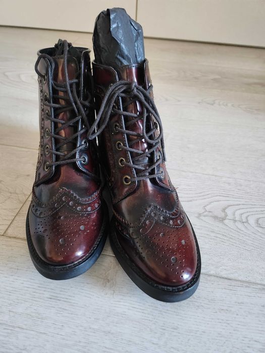 Ghete de dama din piele naturala, mas.36