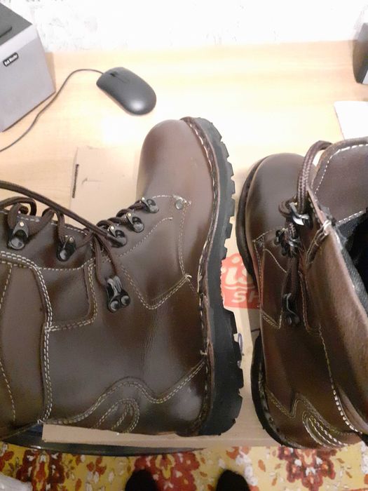 Bocanci militari piele maro