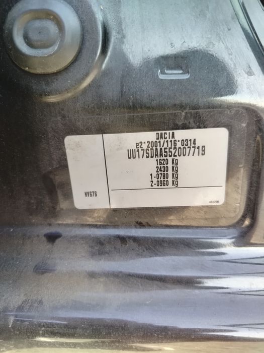 Ușa dacia Logan mcv cod culoare NV676