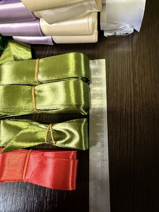 Атласные ленты для рукоделия, упаковки, шитья. Новые
