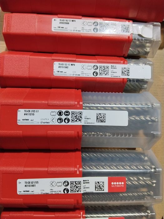 Hilti свредла, секачи и лопатки