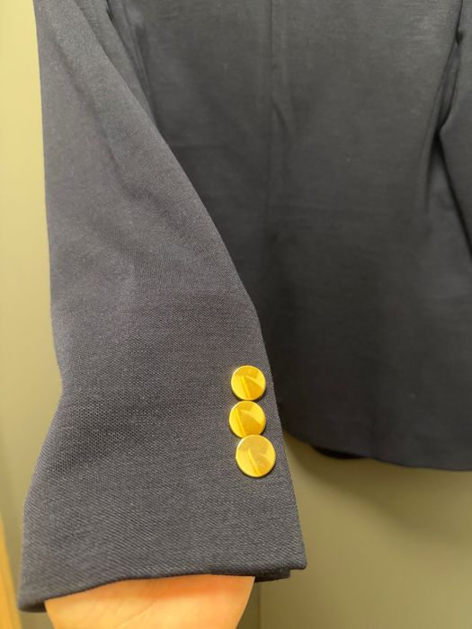 Sacou bleumarin Luisa Spagnoli, 100% lână, mărimea M, nou