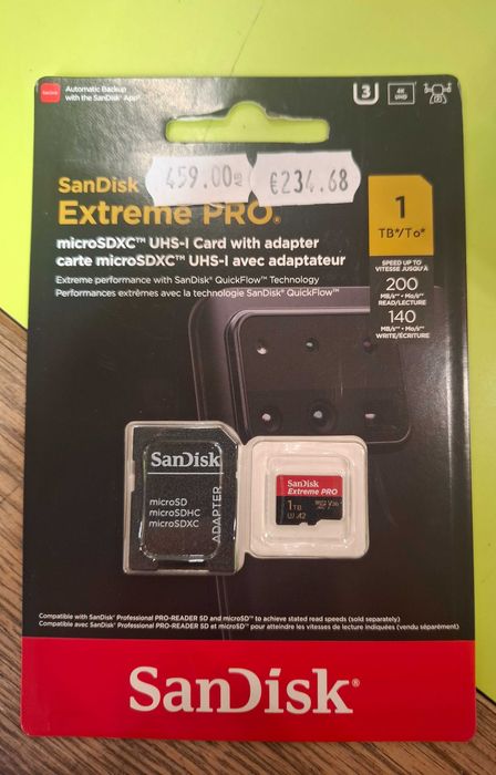 SanDisk Extreme PRO 1 TB Micro SD Карта Памет