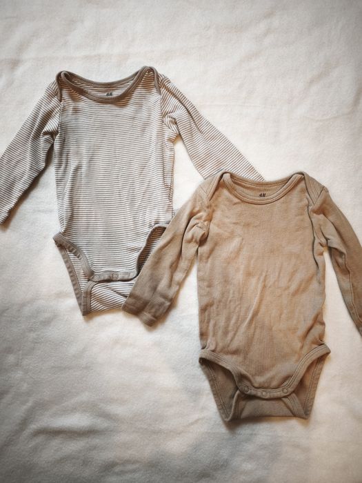 Лот ватирани блузки H&M, Sinsay, 4-6 месеца