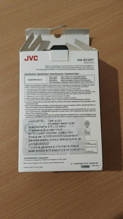 Căști JVC true wireless HA-EC25T