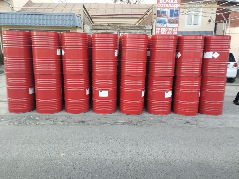 Bochka 200 litr qizil