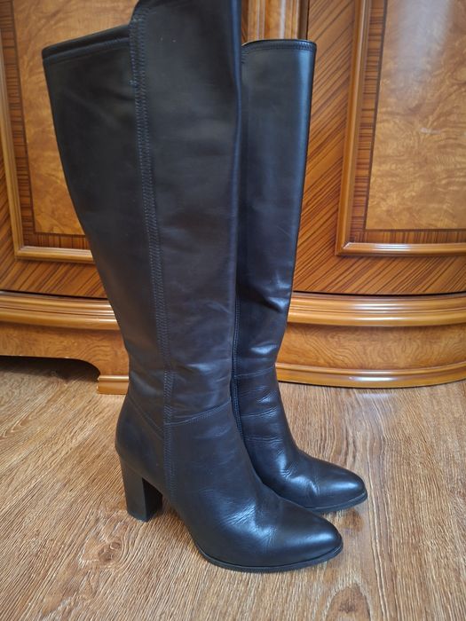 Сапоги женские Кожа