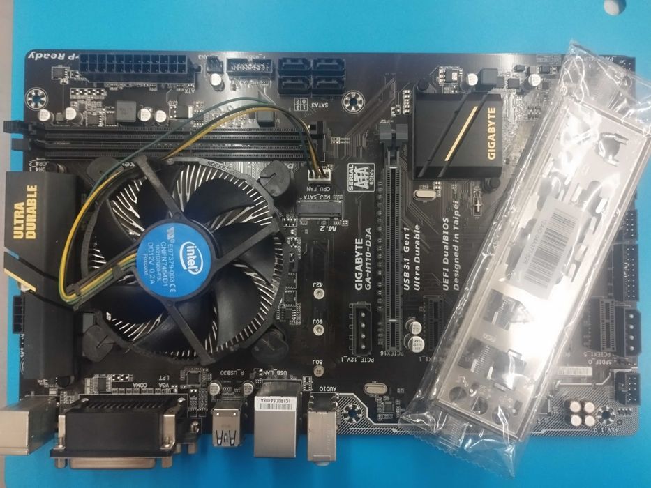 GA-H110-D3A в отличном состоянии! 12 Штук. + G3930+Кулер в подарок.