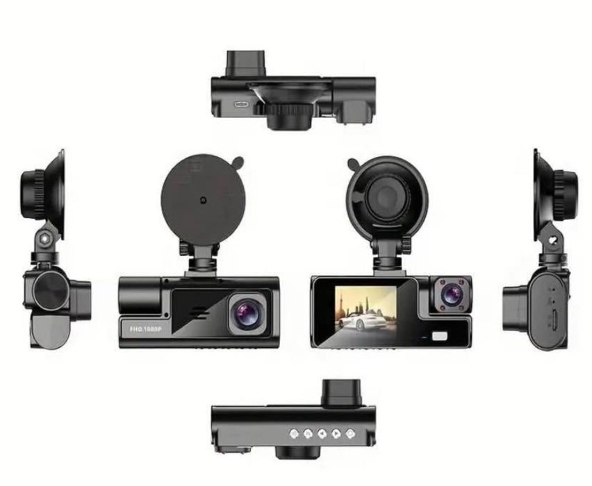 Camera de bord HD cu 3 camere + card 32  GB