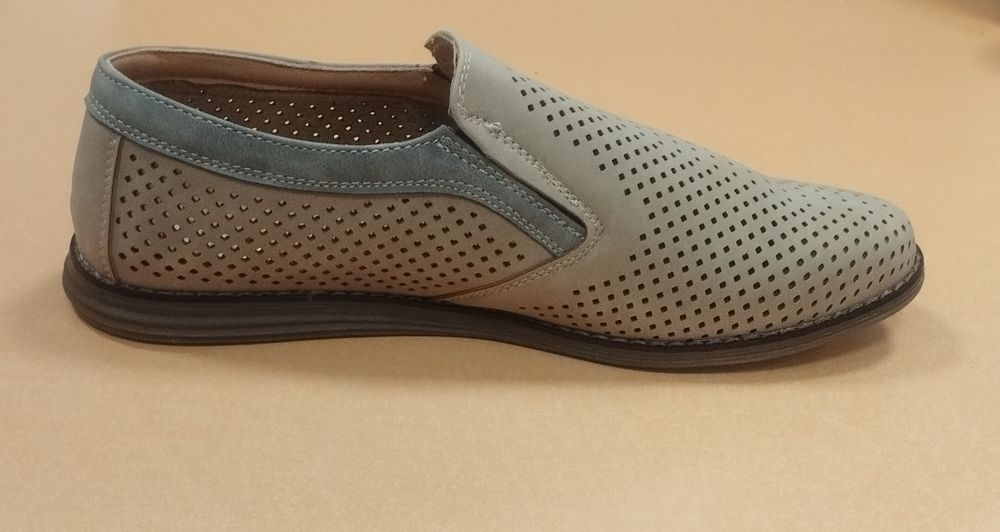 Мъжки обувки летни 1288 в бежово и синъо