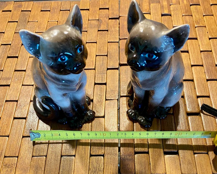 #0012# Порцеланови фигурки "Сиамски котки". "Zillermahler" 70-те год..