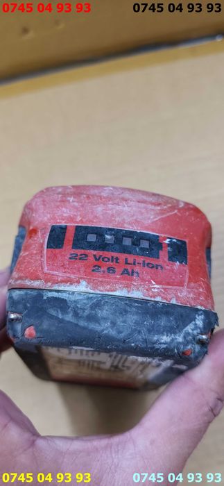 acumulator baterie HILTI 22V 2.6A LI-ION defecta
