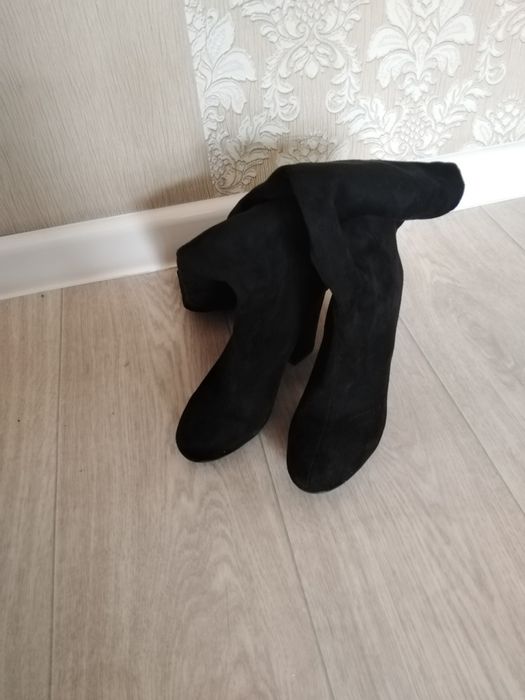 Продам сапоги замшевые