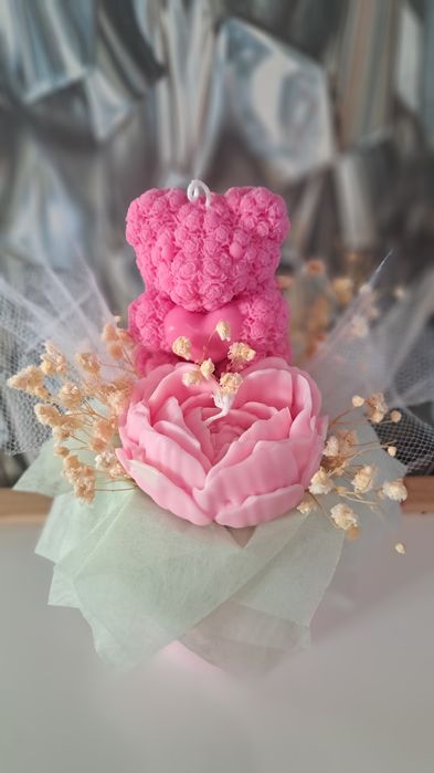 Ароматни соеви свещи букети