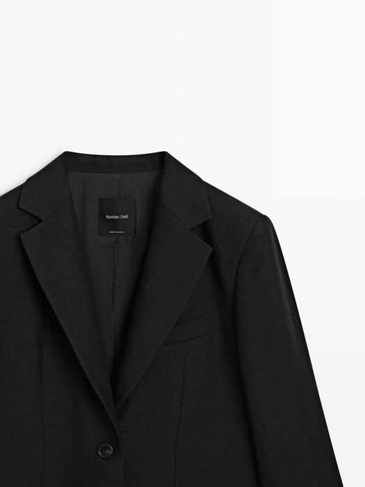Massimo Dutti Лятно елегантно сако от фина студена вълна за градски шик