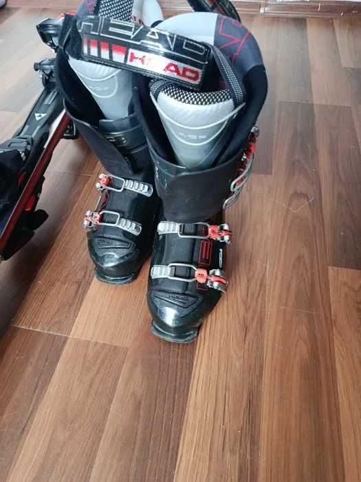 Skiuri Fischer Superior Pro, 1,70 m și clăpari Head, mărime 41