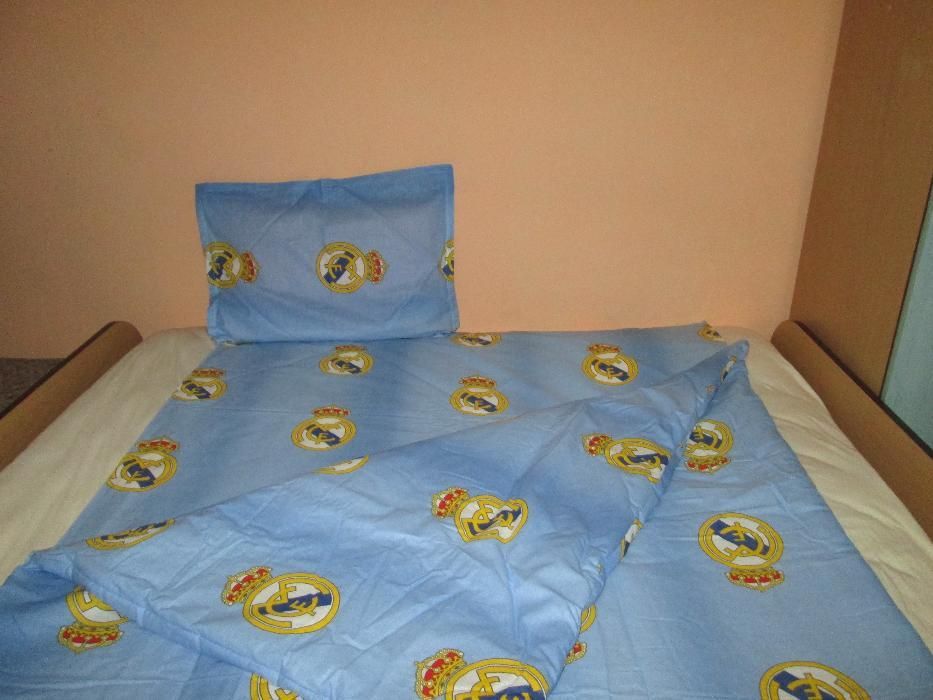 Спален комплект Ман.Ю,Барселона и Реал М-завивка/плик,чаршаф и калъфка