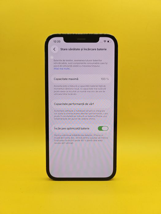 iPhone 12 Pro 128 GB Graphite Sănătate Baterie 100%