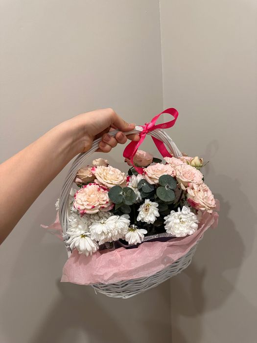 цветы корзина хризантема