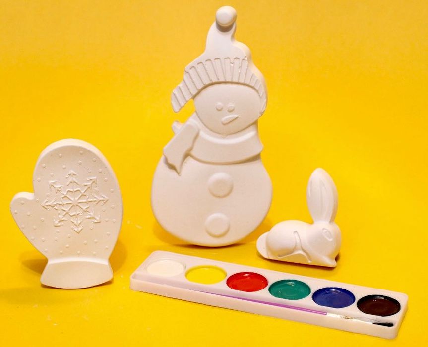 Гипсовые раскраски на любую тематику!Новогодние подарки