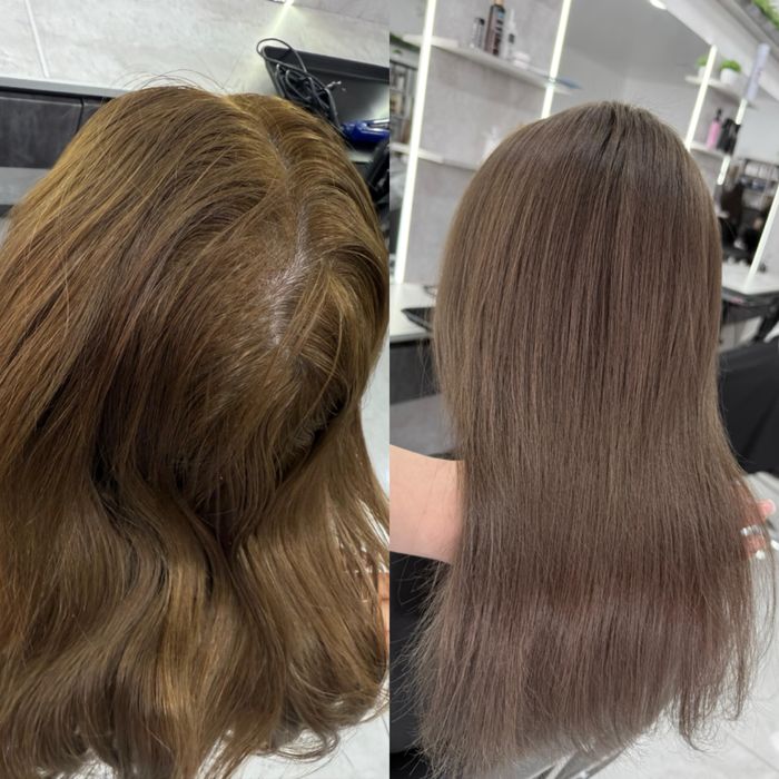 Окрашивание Тонирование волос Рудный