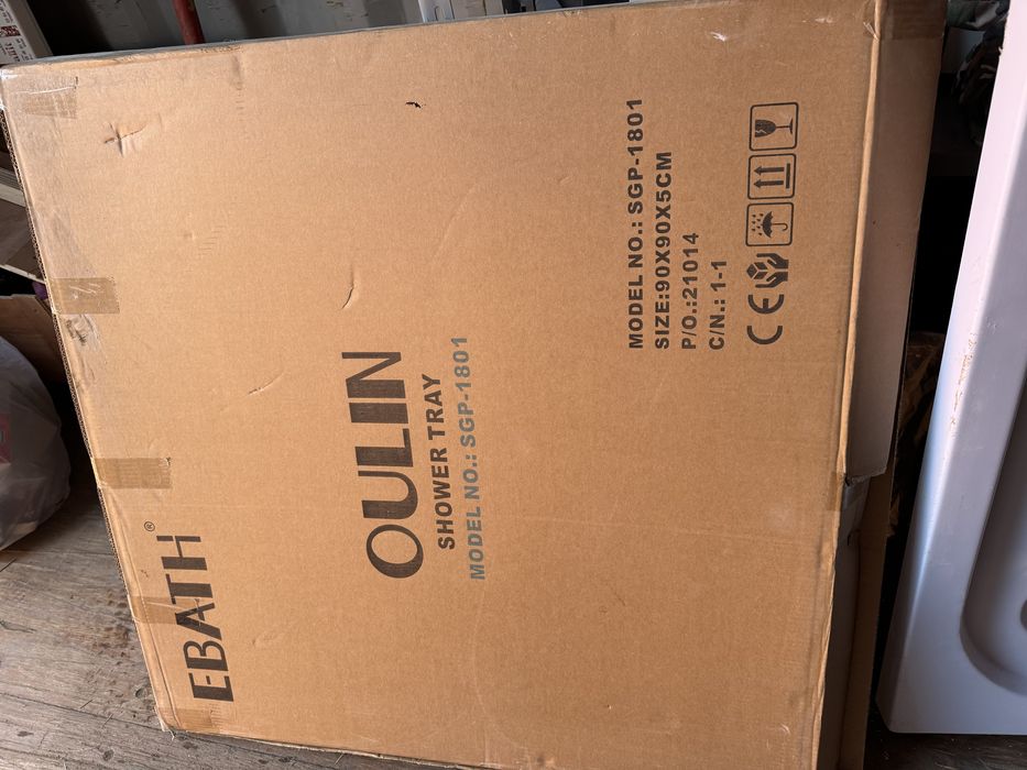 Душ поддон размер