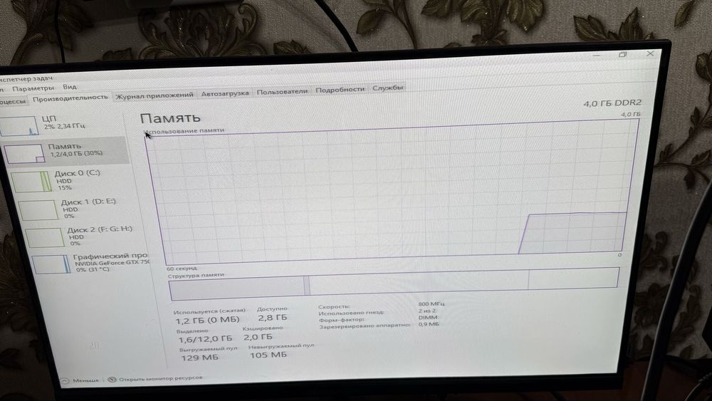 Комютер Gtx 750 в хорошем состяние