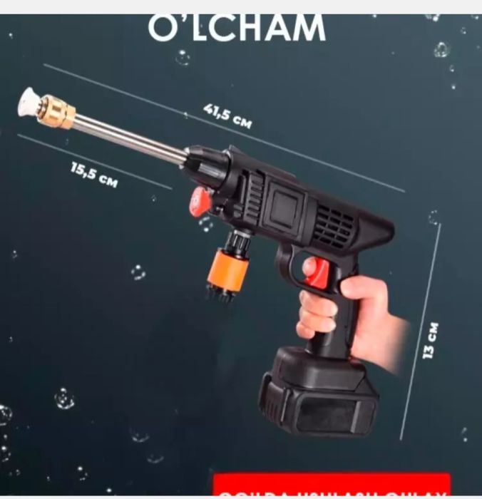 Uy sharoitida mashinalarni yuvish uchun simsiz mini avtomobil yuvish