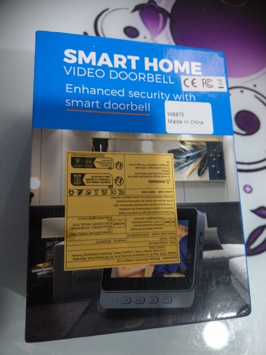 Безжичен видеодомофон-звънец с монитор