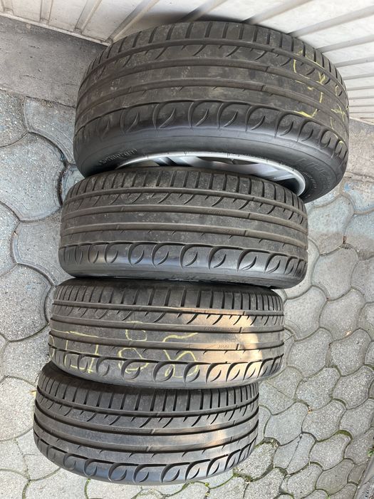 Jante aliaj 5x112mm, anvelope 225/50 R17, Audi A4 B6, B7, A6 C6, A3