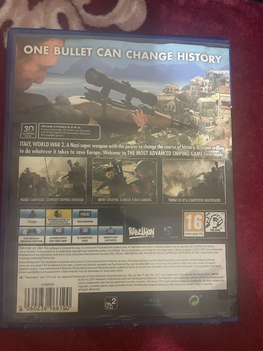 Joc ps4 sniper elite 4