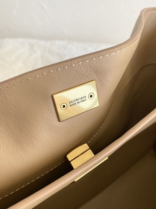 Geanta Balenciaga Rodeo 35cm, milk tea, Premium