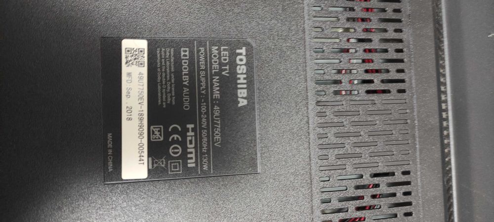 Телевизор Toshiba smart 50'-127см 4К
