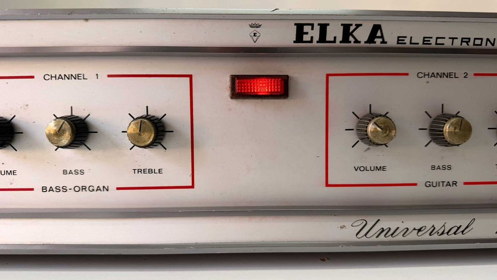 Amplificator Chitara Bas Orga Elka Universal 100 Vintage Italy Raritate Colectie