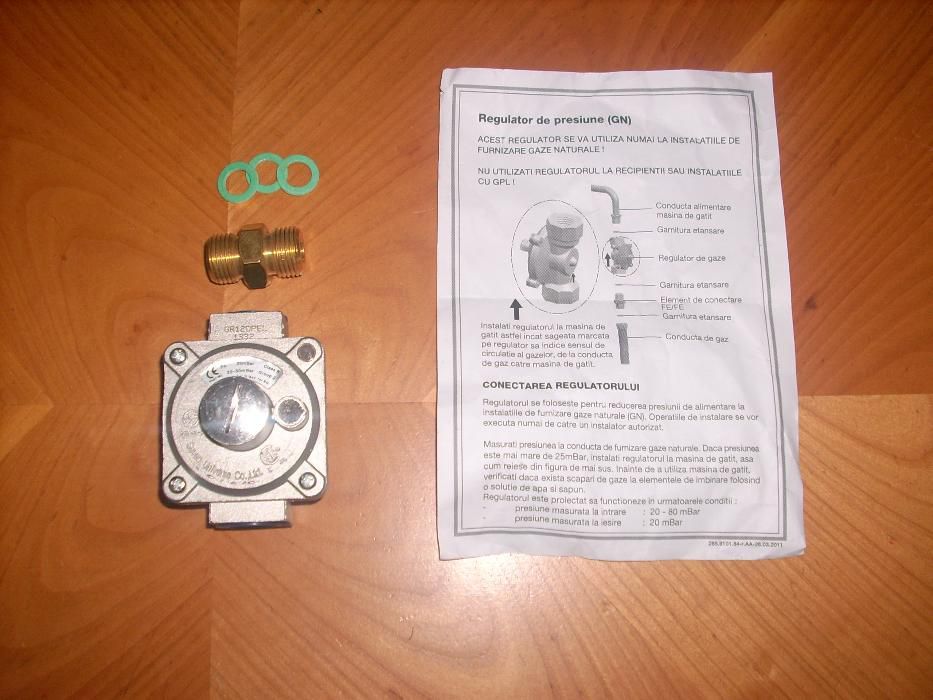 Regulator presiune gaz natural 1/2 sigilat