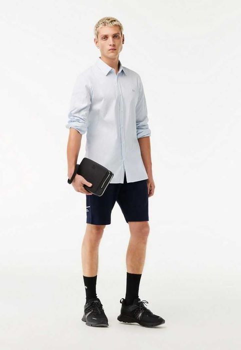 Мъжка бизнес Чанта Lacoste - Черна