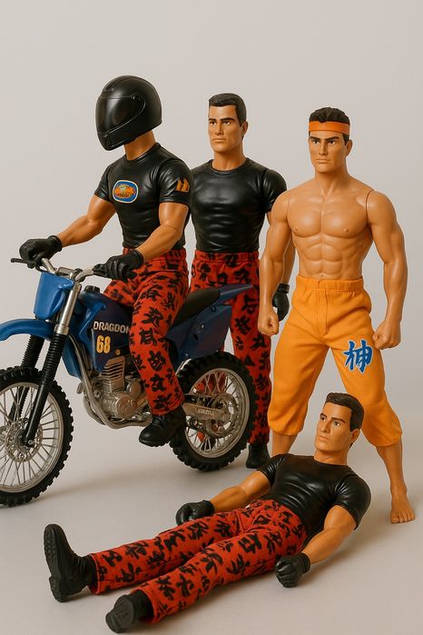 Set Figurine Acțiune Hasbro – Motociclist & Luptători – Colecție Rară!