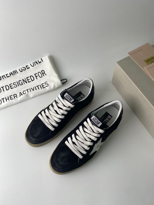 Golden Goose Ball Star Black Suede