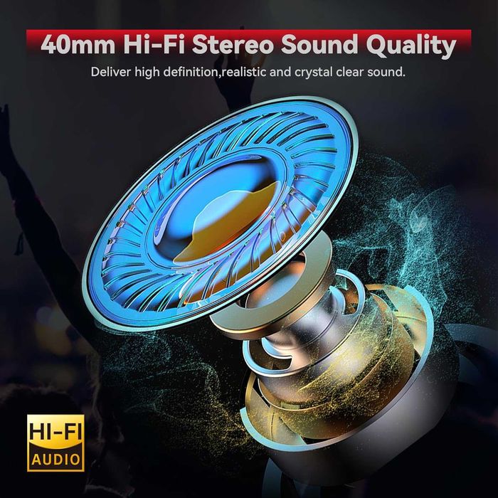 Интерком XGP X1 Bluetooth слушалки с асистент, 40 мм високоговорители