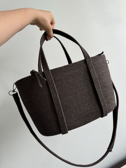 Женская сумка солома хлопок