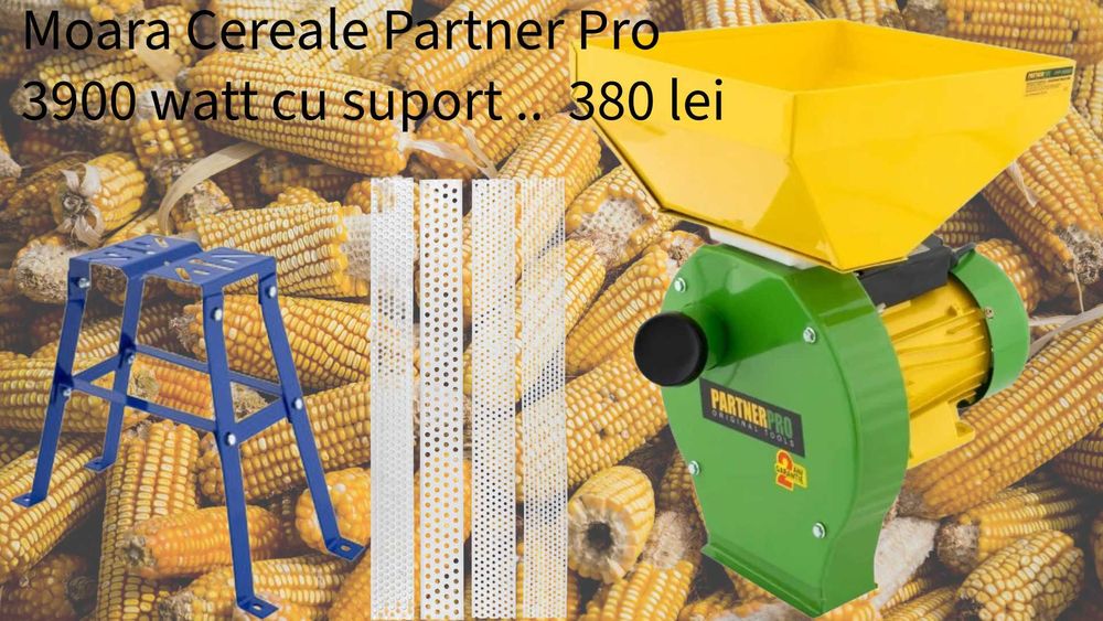 Moara Partner Pro 3900 watt  cu suport  ..