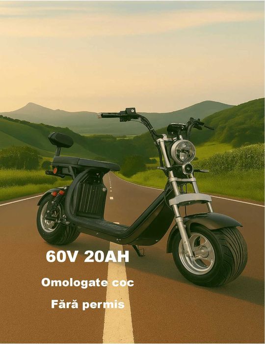 Scuter electric/Scooter Harley pentru adulti blak