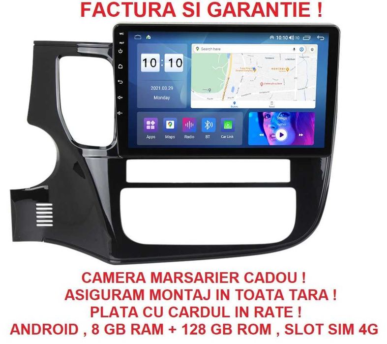 Navigatie Mitsubishi Outlander 3 din 2013 - 2018 Garantie 2GB 4GB 8GB