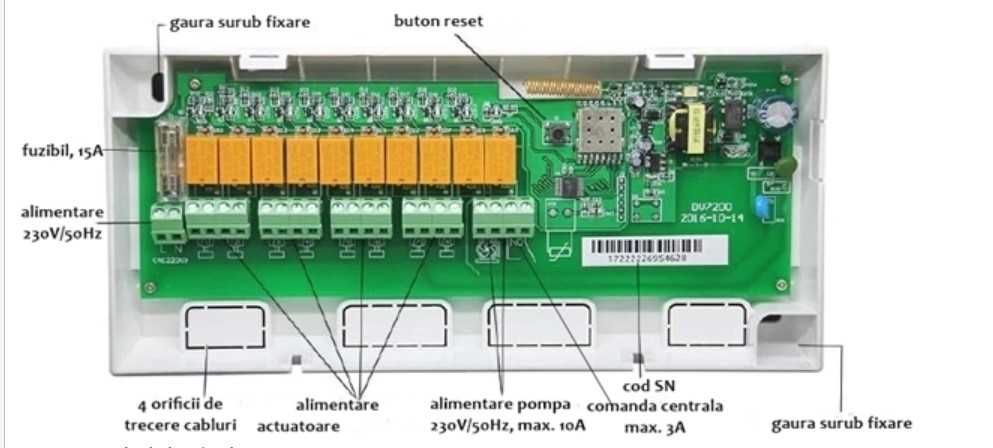 Kit Automatizare încălzire in pardoseala cu termostate camera