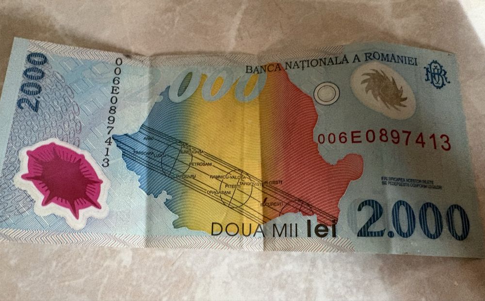 Bancnota 2000 lei veche