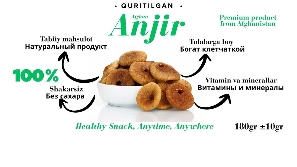 Афганский инжир — натуральный и высококачественный!