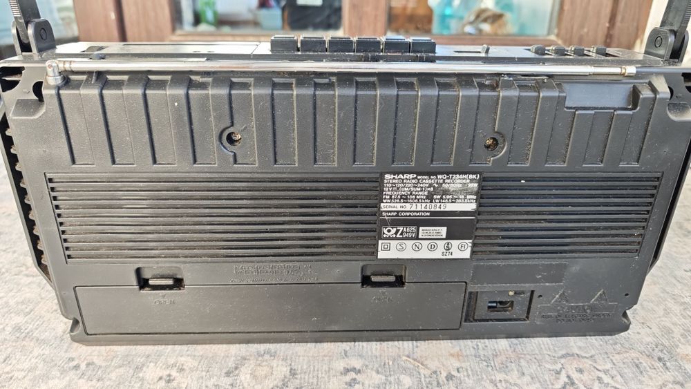 Radiocasetofon Sharp double cassette